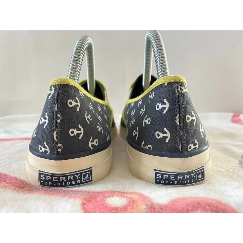 Sperry Spider Women's  Slip On Casual Canvas Blue White Yellow US 9 - Picture 8 of 9